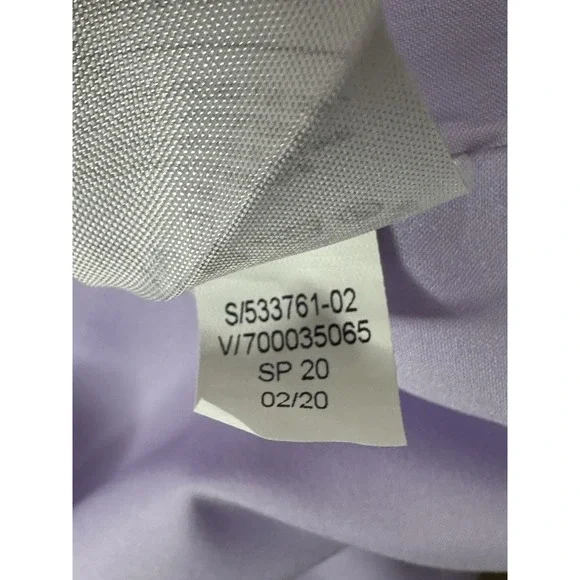 Banana Republic Linen Top Scalloped Hem Lavender Sz XS - Picture 5 of 6